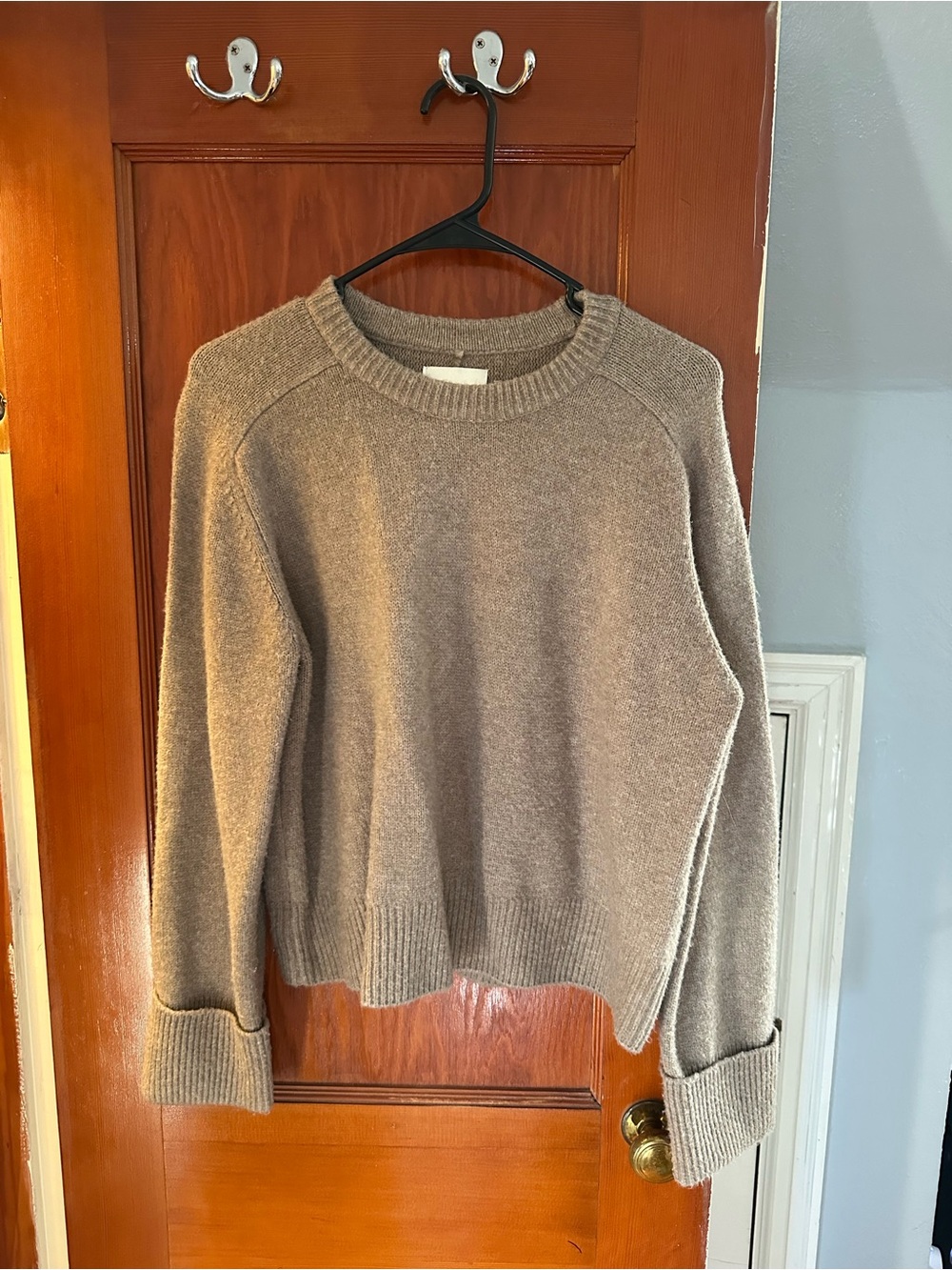 Abercrombie & Fitch Taupe Crewneck Sweater